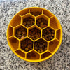 SodaPup Honeycomb Slow Feeder Bowl Yellow-Four Muddy Paws