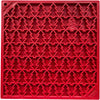 SodaPup TPE Emat "Peace" Tree Design Lick Mat Red-Four Muddy Paws