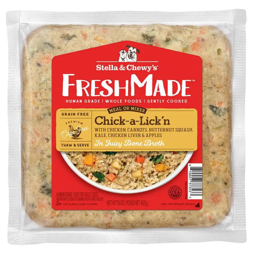 Stella & Chewy's Freshmade Chick-a-Lick'n Gently Cooked Dog Food 16oz-Four Muddy Paws
