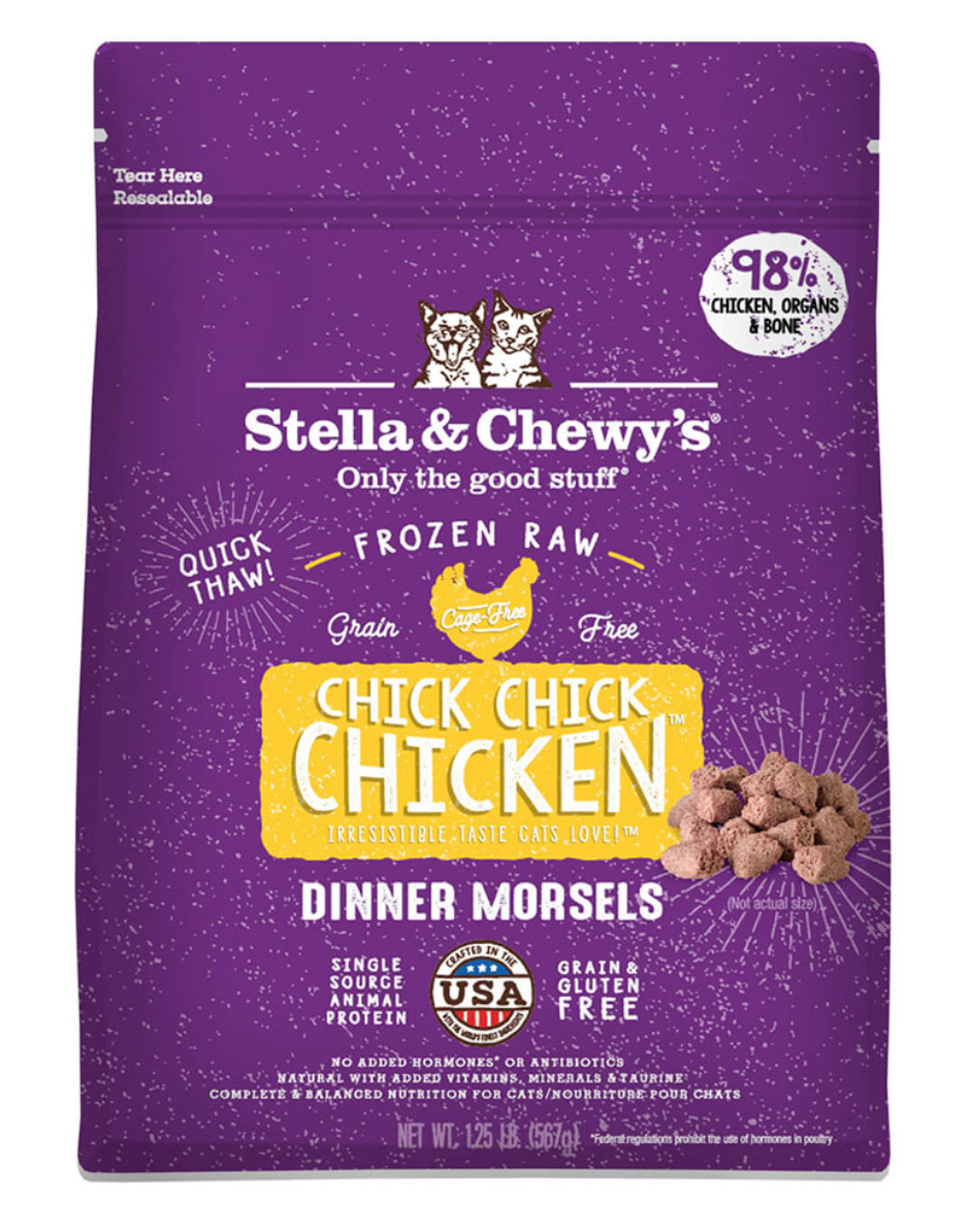 Stella and Chewy's Cat Frozen Raw Chick Chicken Morsels 3lb-Four Muddy Paws