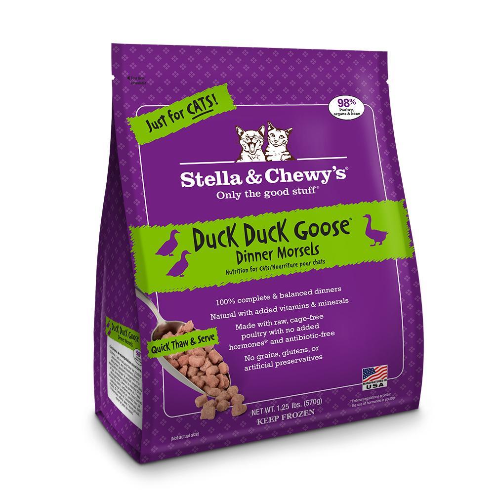Stella and Chewy's Cat Frozen Raw Duck Duck Goose Morsels 1.25lb-Four Muddy Paws