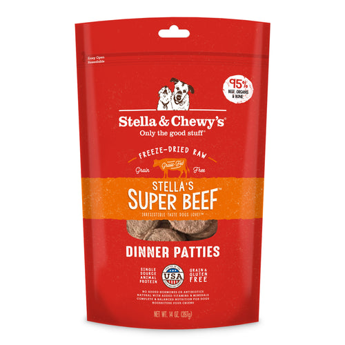 Stella and Chewy's Freeze Dried Beef Patties 14oz-Four Muddy Paws