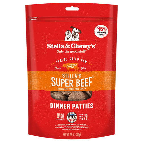Stella and Chewy's Freeze Dried Beef Patties 25oz-Four Muddy Paws