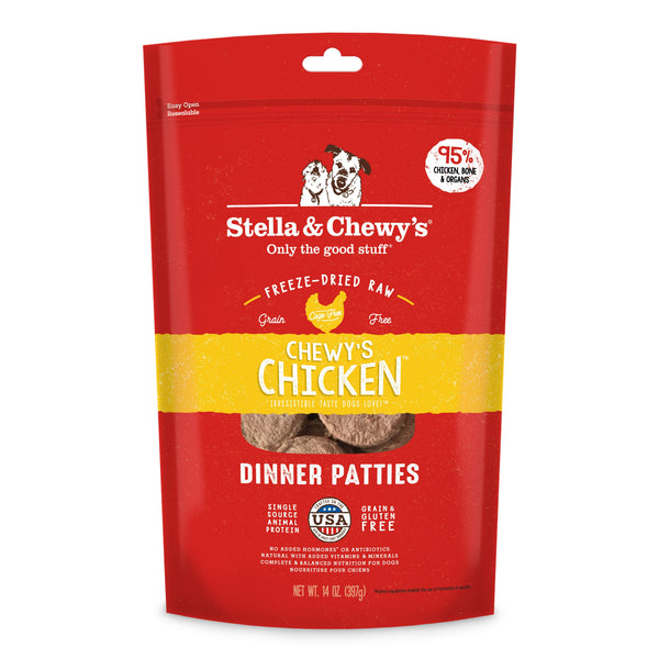 Stella and Chewy's Freeze Dried Chicken Patties 14oz-Four Muddy Paws