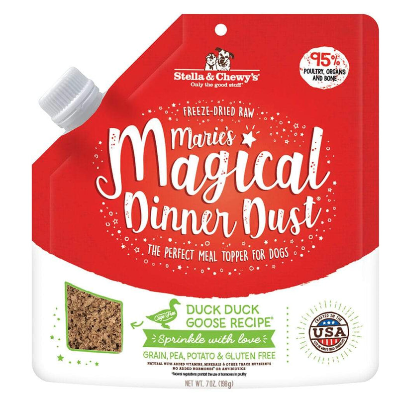 Stella and Chewy's Freeze Dried Magical Dinner Dust Duck Duck Goose 7oz-Four Muddy Paws