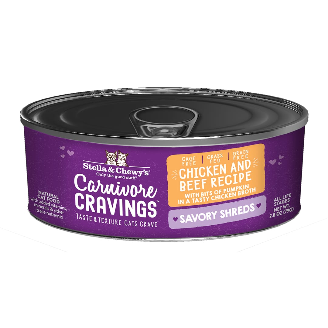 Stella and Chewy's Savory Shreds Chicken & Beef 2.8oz-Four Muddy Paws