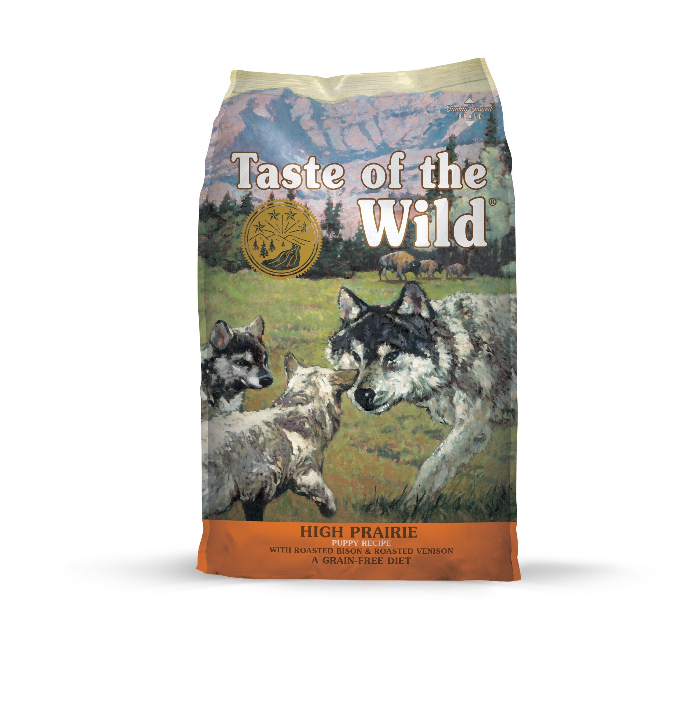 TASTE OF THE WILD HIGH PRAIRIE PUPPY FOOD Bison/Vension 14lb-Four Muddy Paws