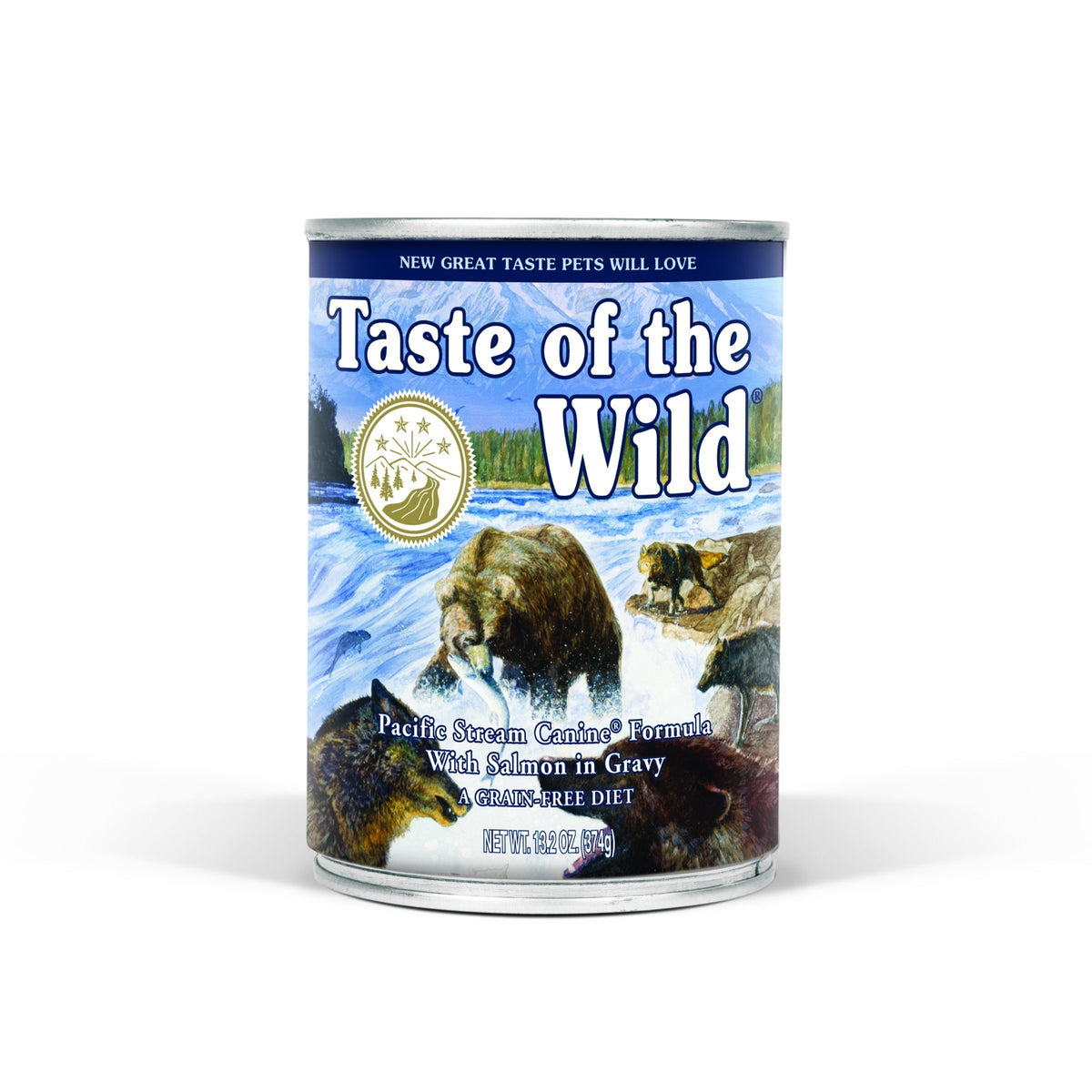 TASTE OF THE WILD Pacific Stream Dog Can Salmon 13oz-Four Muddy Paws
