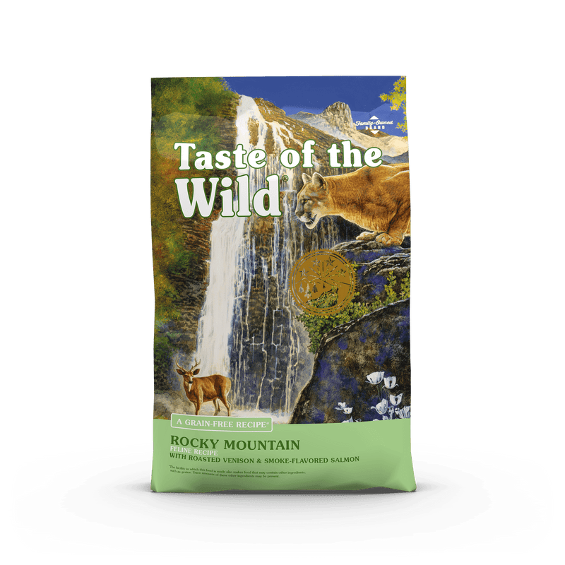 TASTE OF THE WILD Rocky Mountain Feline Cat Venison/Salmon 5lb-Four Muddy Paws