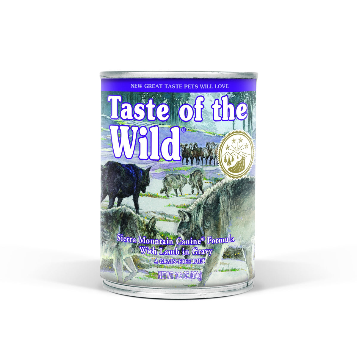 TASTE OF THE WILD SIERRA MOUNTAIN CAN DOG FOOD LAMB 13oz-Four Muddy Paws