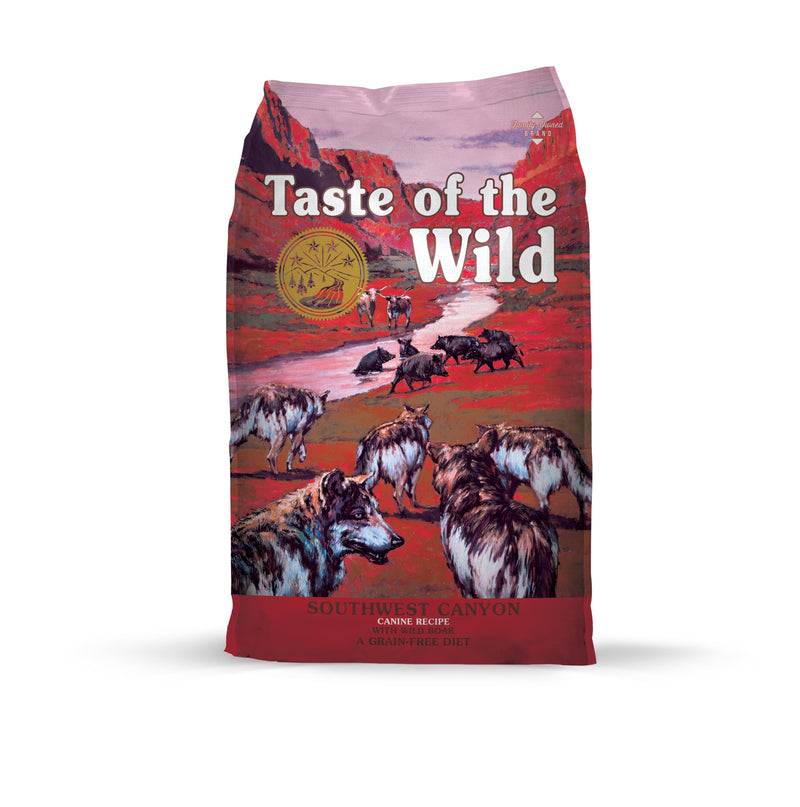 TASTE OF THE WILD SOUTHWEST CANYON DOG FOOD WILD BOAR 14lb-Four Muddy Paws