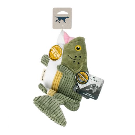 Tall Tails Big Fish Animated Dog Toy 14"-Four Muddy Paws