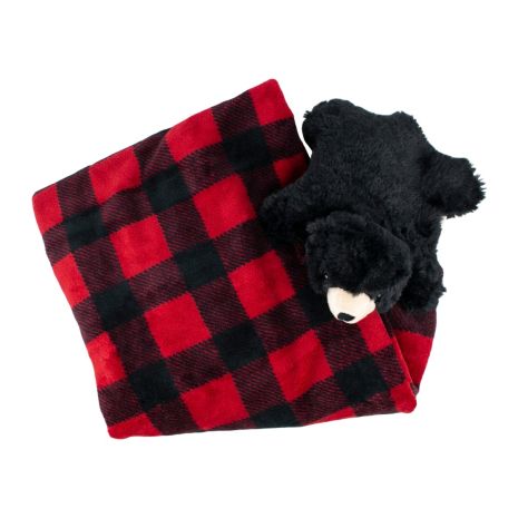 Tall Tails Dog Bear and Blanket Set 10x21 Blanket 30x40-Four Muddy Paws
