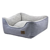 Tall Tails Dog Bolster Bed Charcoal Medium-Four Muddy Paws