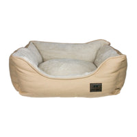 Tall Tails Dog Bolster Bed Khaki Large-Four Muddy Paws