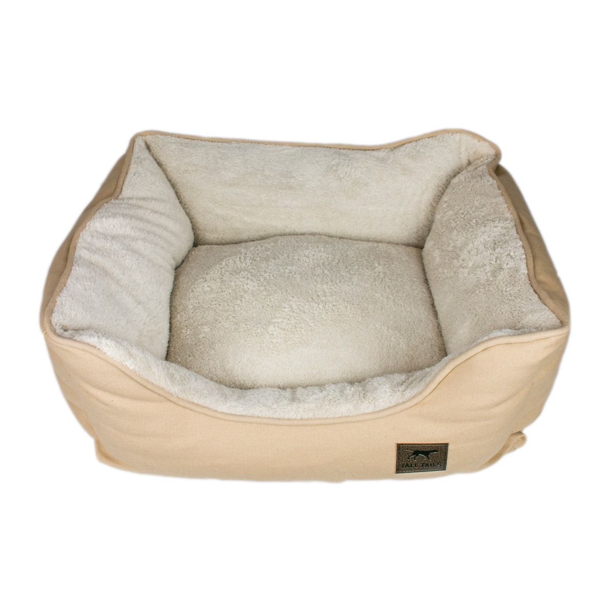 Tall Tails Dog Bolster Bed Khaki Large-Four Muddy Paws