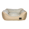 Tall Tails Dog Bolster Bed Khaki Medium-Four Muddy Paws