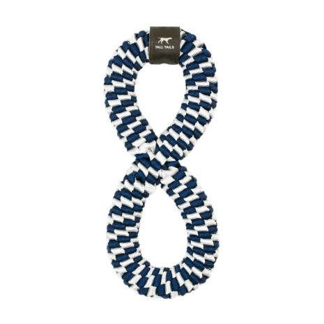 Tall Tails Dog Braided Infinity Navy 11"-Four Muddy Paws