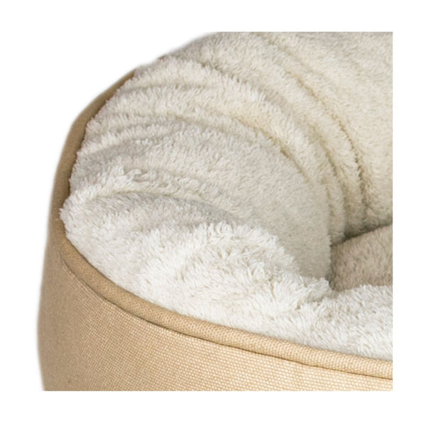 Tall Tails Dog Donut Bed Khaki Small-Four Muddy Paws