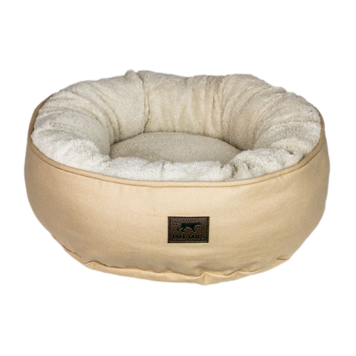 Tall Tails Dog Donut Bed Khaki Small-Four Muddy Paws
