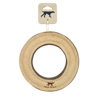 Tall Tails Dog Ring Natural Leather 7"-Four Muddy Paws