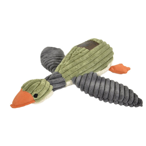 Tall Tails Dog Squeaker Duck Sage 12"-Four Muddy Paws