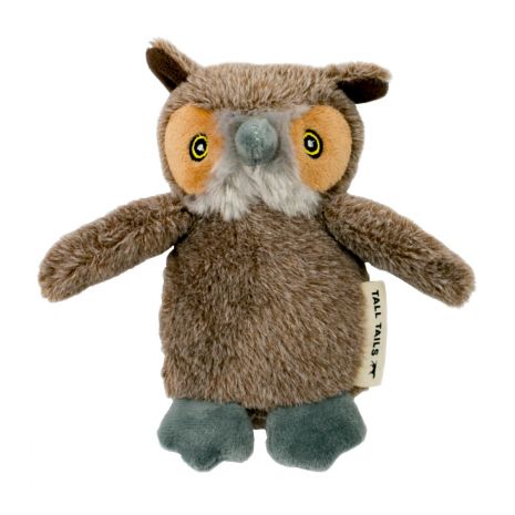 Tall Tails Owl Sqeaker Dog Toy 5"-Four Muddy Paws