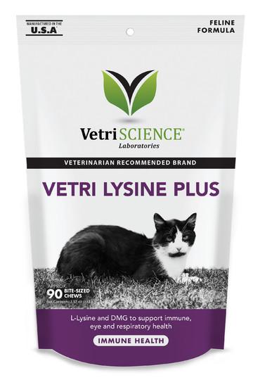 VETRISCIENCE LYSINE PLUS CHEWS FOR CATS 90 count-Four Muddy Paws