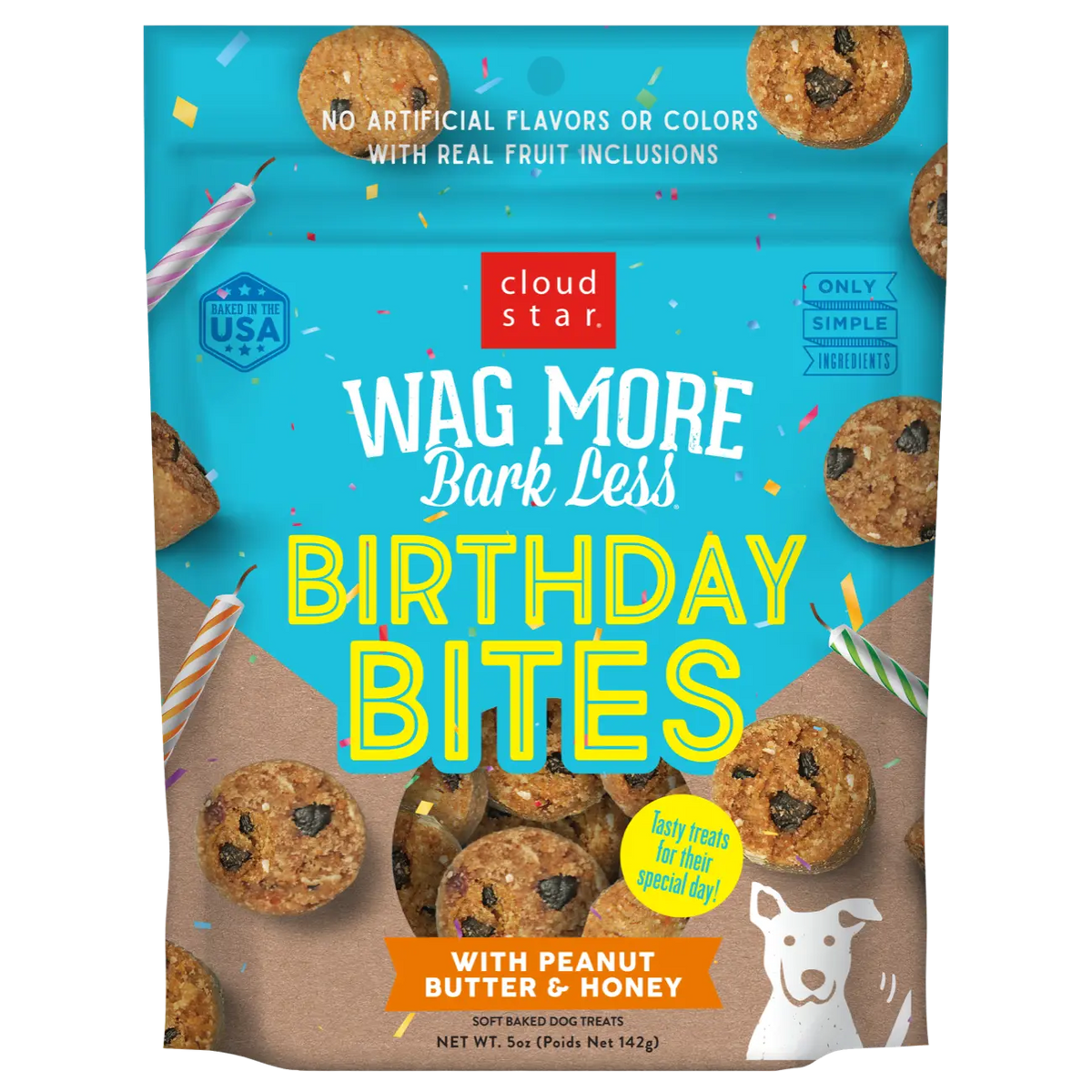 Wagmore Dog Birthday Bites PB & Honey 5oz-Four Muddy Paws