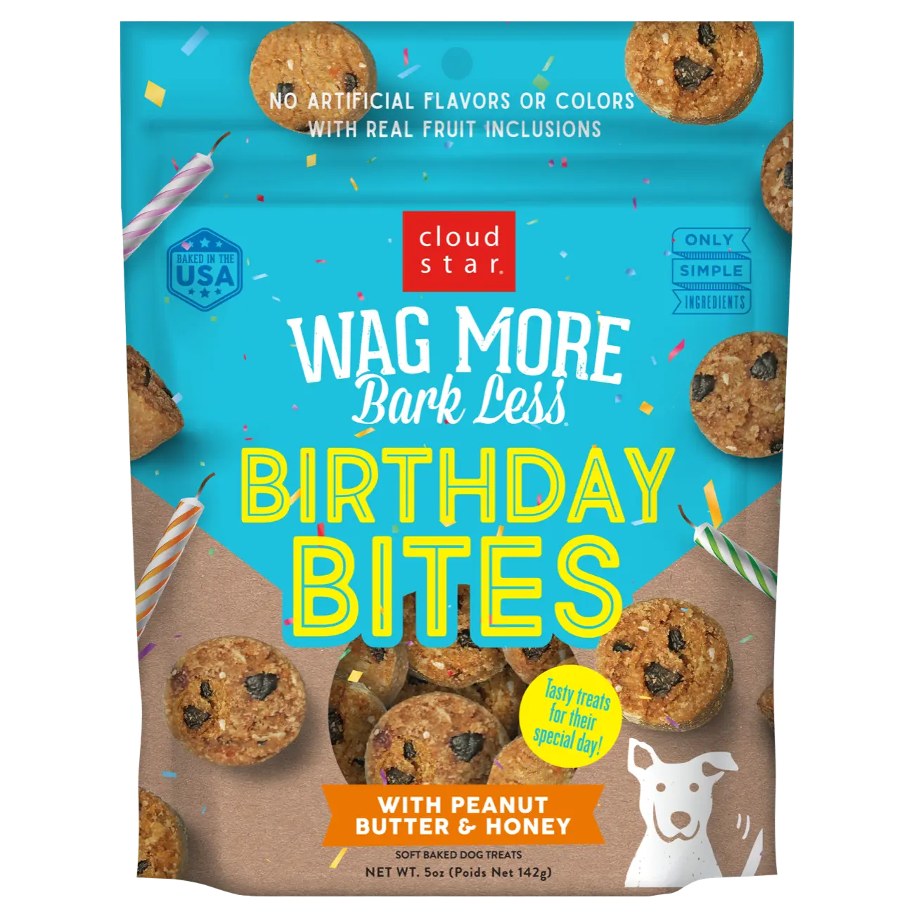 Wagmore Dog Birthday Bites PB & Honey 5oz-Four Muddy Paws