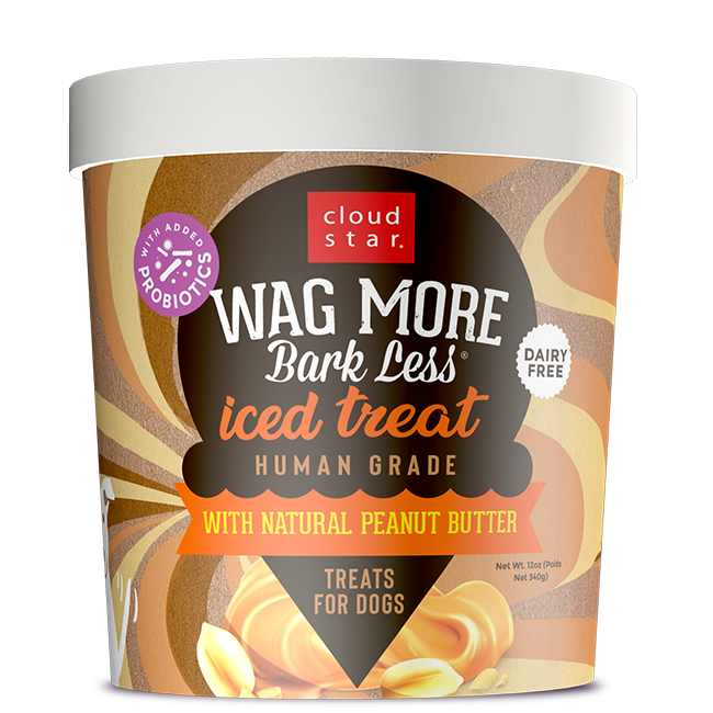 Wagmore Dog Frozen Iced Treat Peanut Butter 12oz-Four Muddy Paws