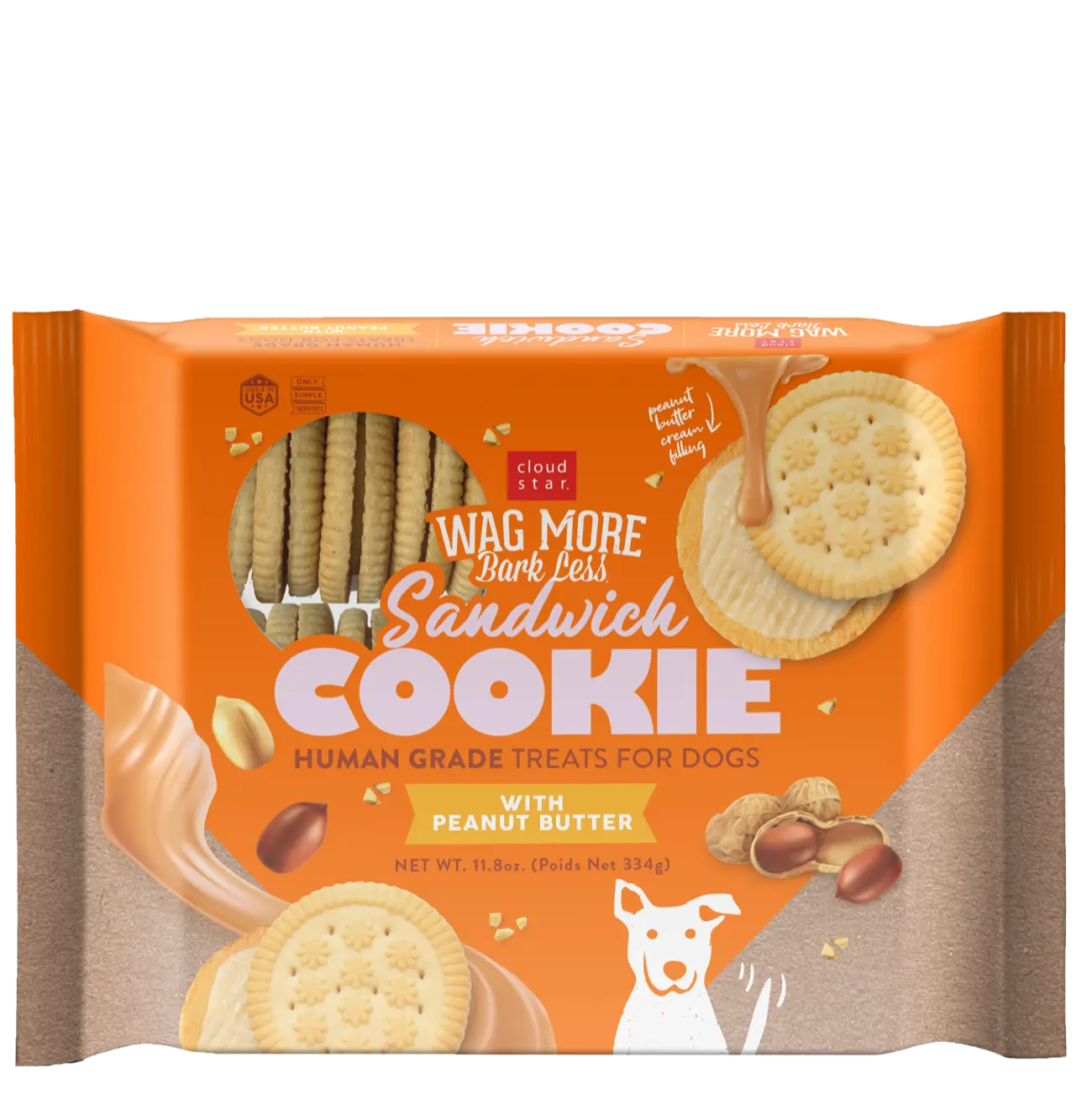 Wagmore Dog Sandwich Cookies 11.8oz-Four Muddy Paws