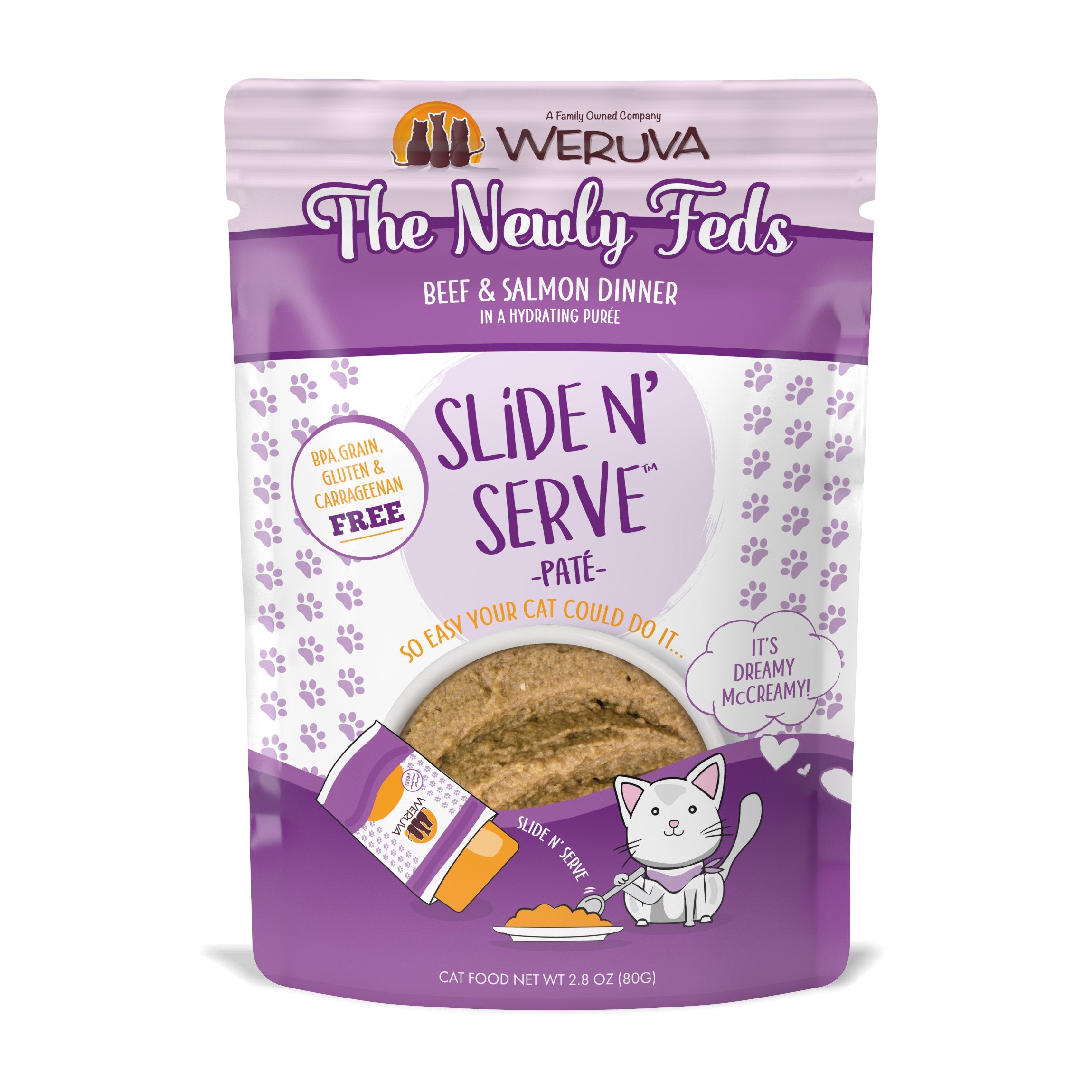 Weruva Cat Slide N Serve Pate Pouches-Four Muddy Paws