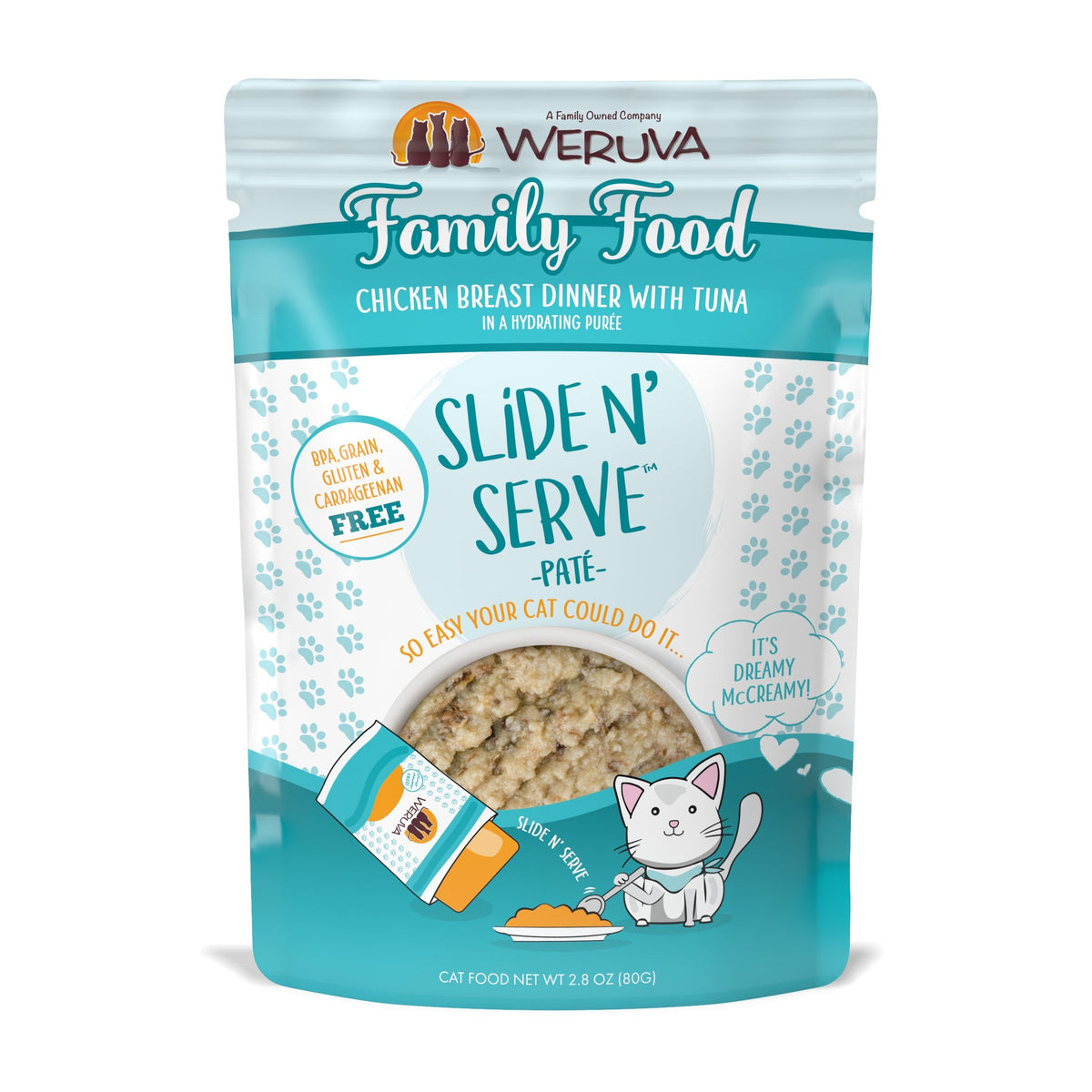 Weruva Cat Slide N Serve Pate Pouches-Four Muddy Paws