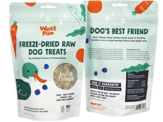 West Paw Freeze Dried Raw Dog Treats-Four Muddy Paws