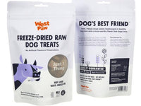 West Paw Freeze Dried Raw Dog Treats-Four Muddy Paws