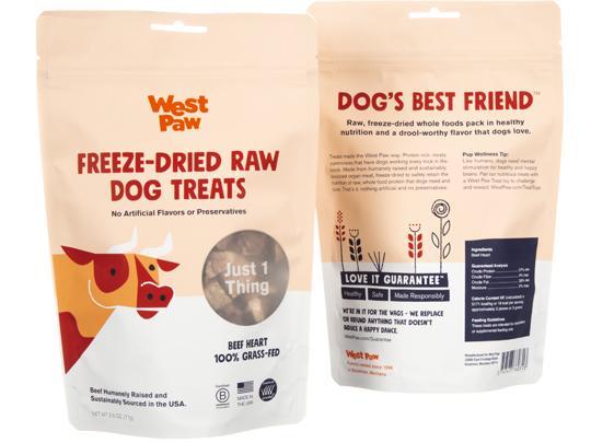 West Paw Freeze Dried Raw Dog Treats-Four Muddy Paws