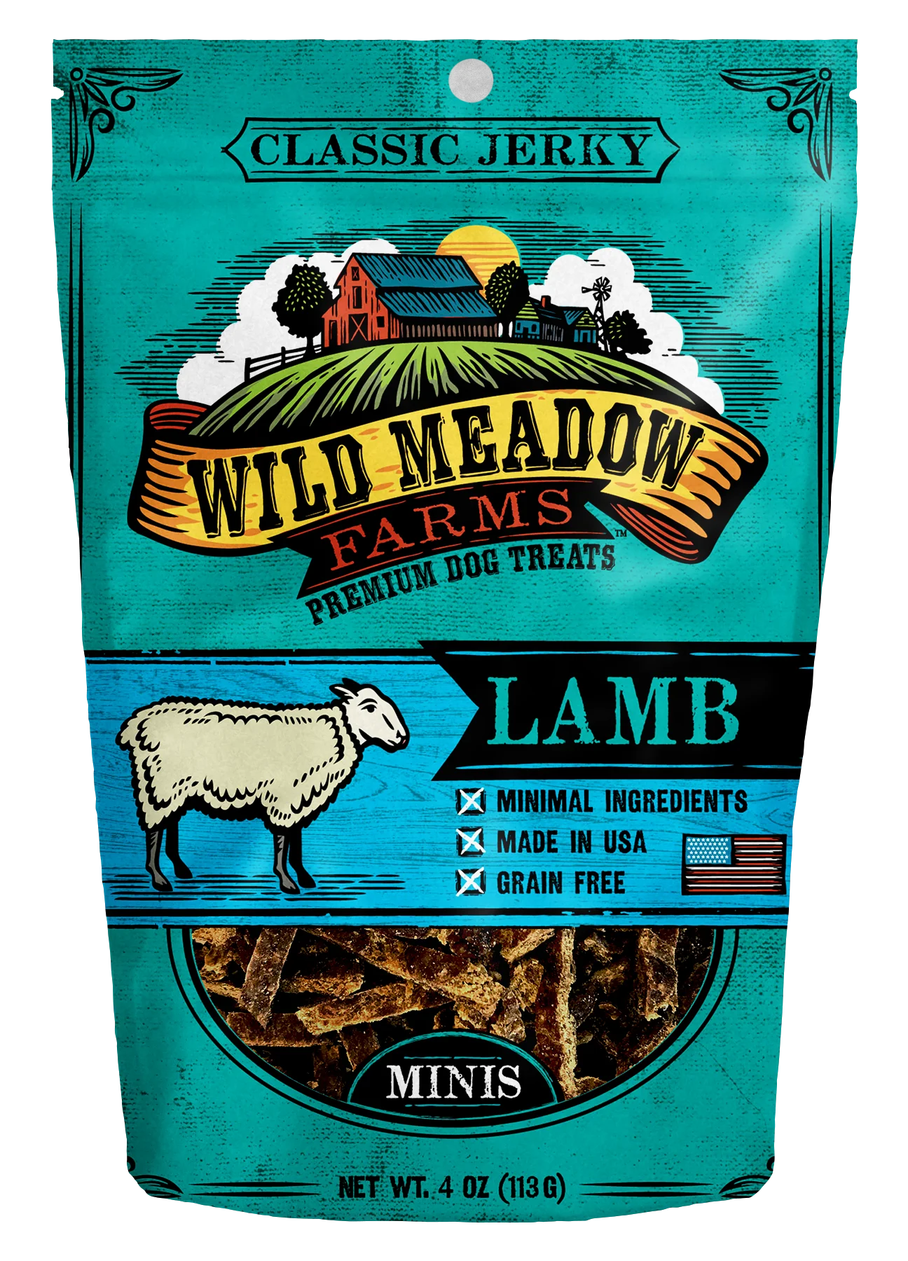 Wild Meadow Classic Lamb Minis 4oz-Four Muddy Paws