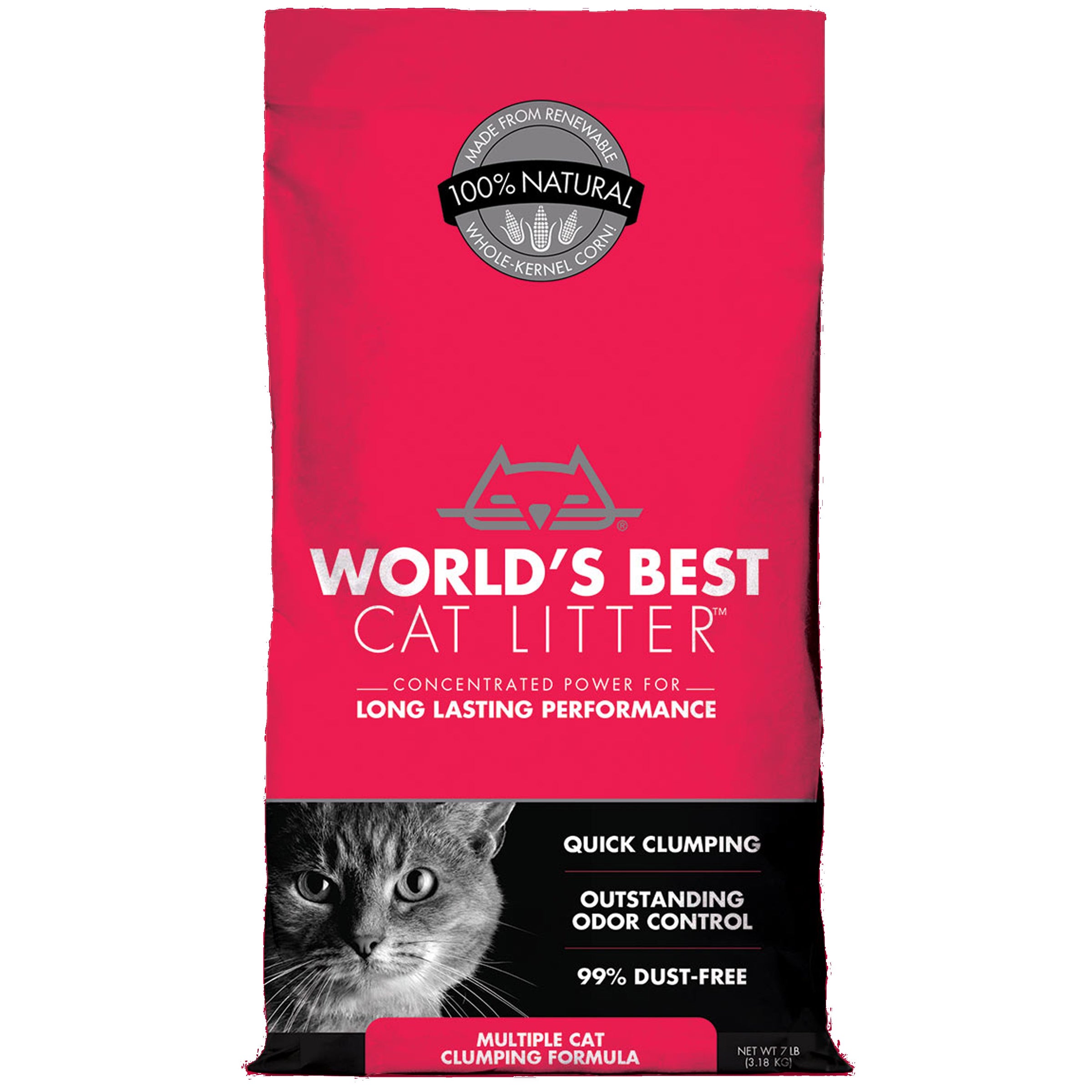 World's Best Cat Litter Extra Strength 14 lb-Four Muddy Paws