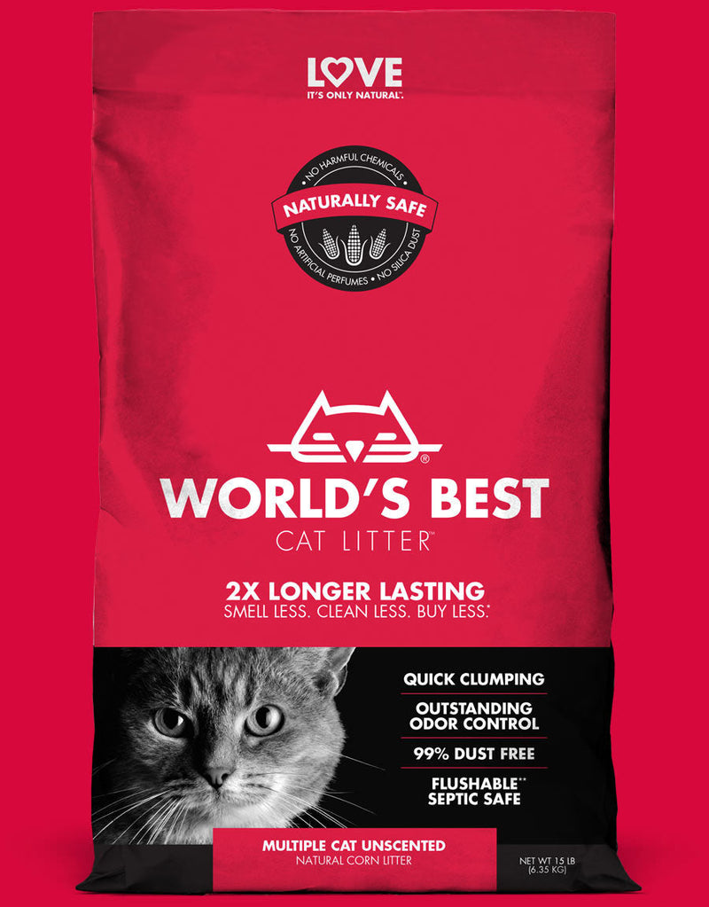 World's Best Cat Litter Multi Cat 8lb-Four Muddy Paws